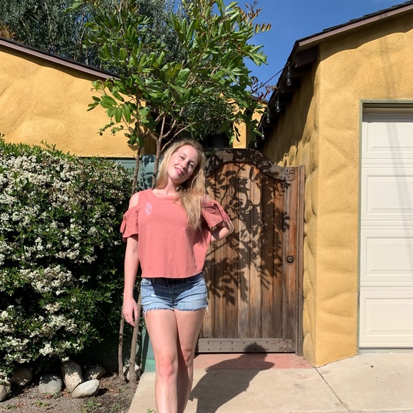 Madewell Open Shoulder Top - Picture 6 of 6